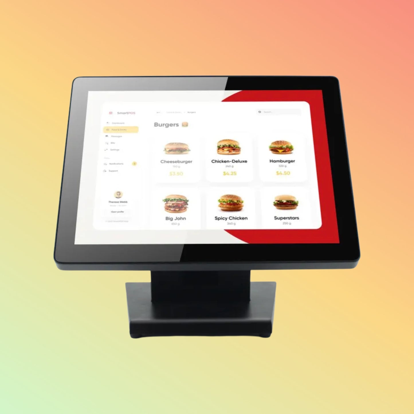 CARAVPOS All-in-One Dual Screen Android POS Cash Register