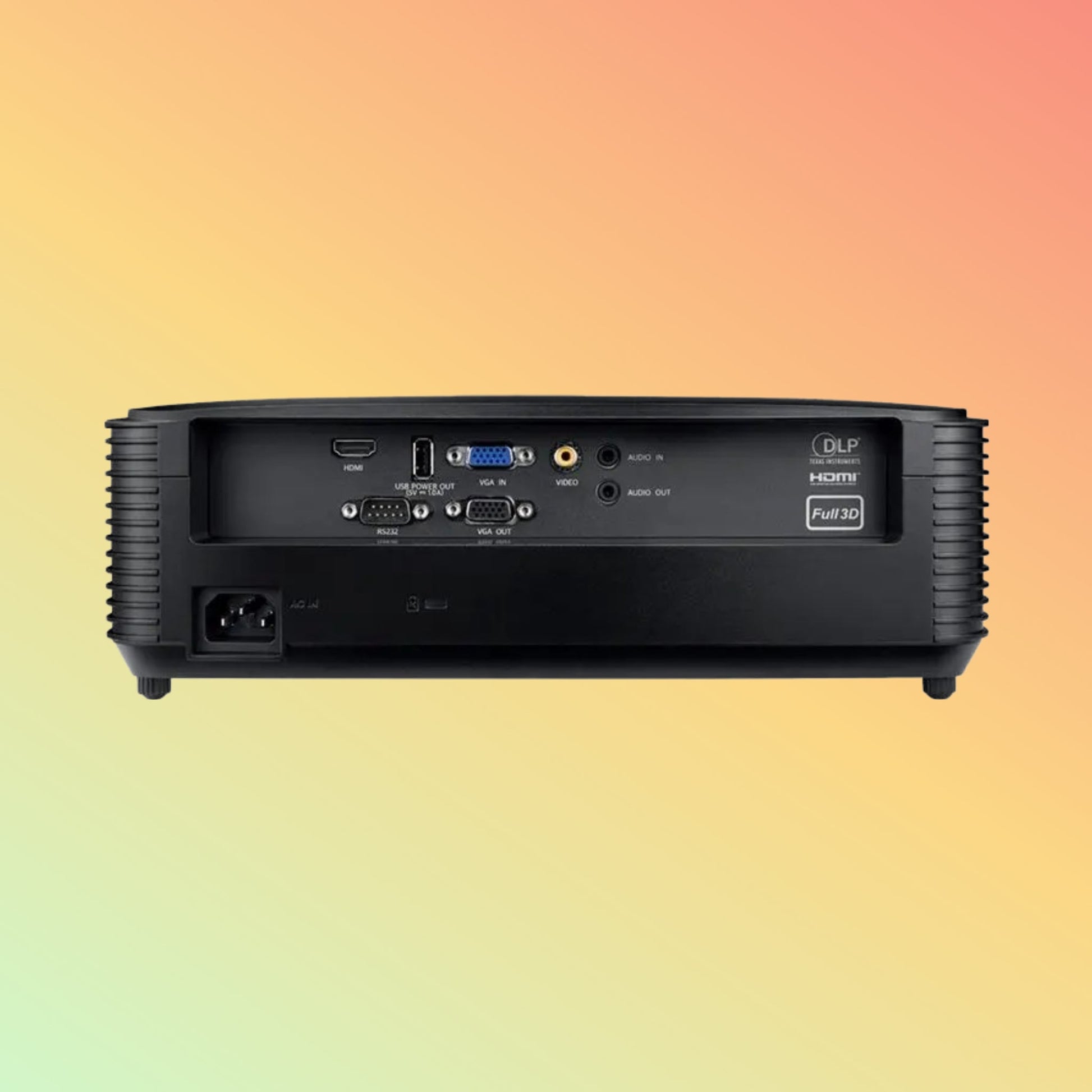 جهاز عرض OPTOMA X371 DLP - 3,800 لومن، XGA (1024x768)، نسبة العرض إلى الارتفاع 16:9، نسبة التباين 25000:1