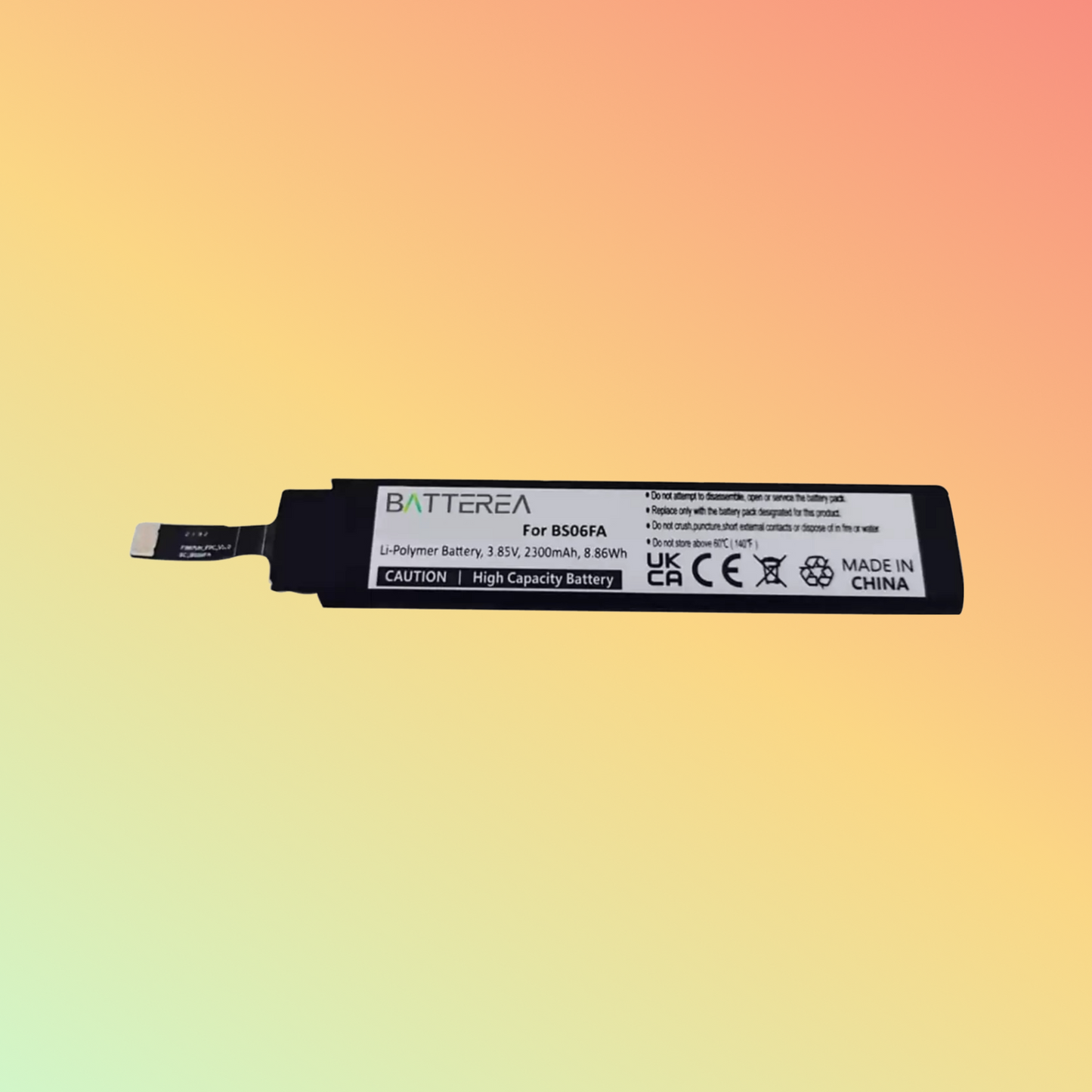 Batterea replacement battery for Xiaomi Black Shark 3 replaces BS06FA Li-Polymer 3.85V 2300mAh