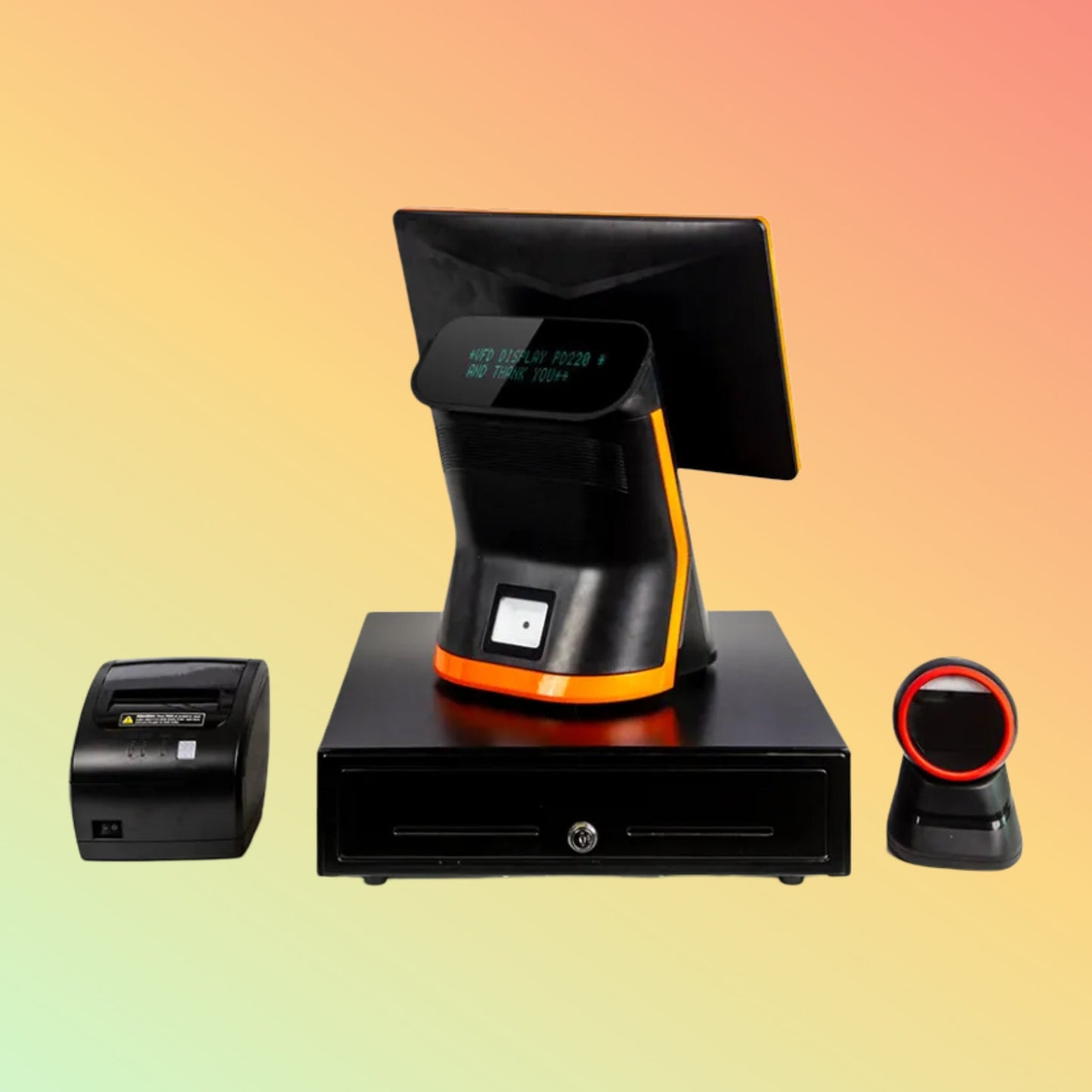 NEOPOS® 15.6" + 11.6" Dual Screen POS System with Built-in 80mm Printer | NEOTECH® UAE