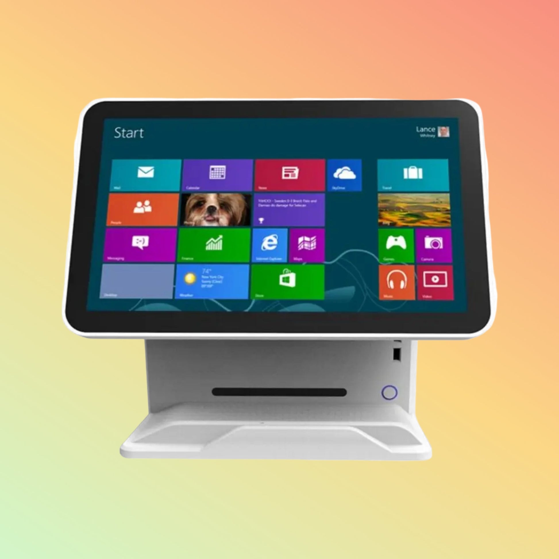 15.6" HD Aluminum Touch POS Machine, Retail & Coffee Payment Kiosk