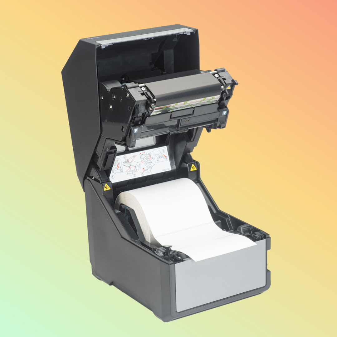 SATO CT4-LX Barcode Label Printer - Durable and compact design suitable for industrial environments.
