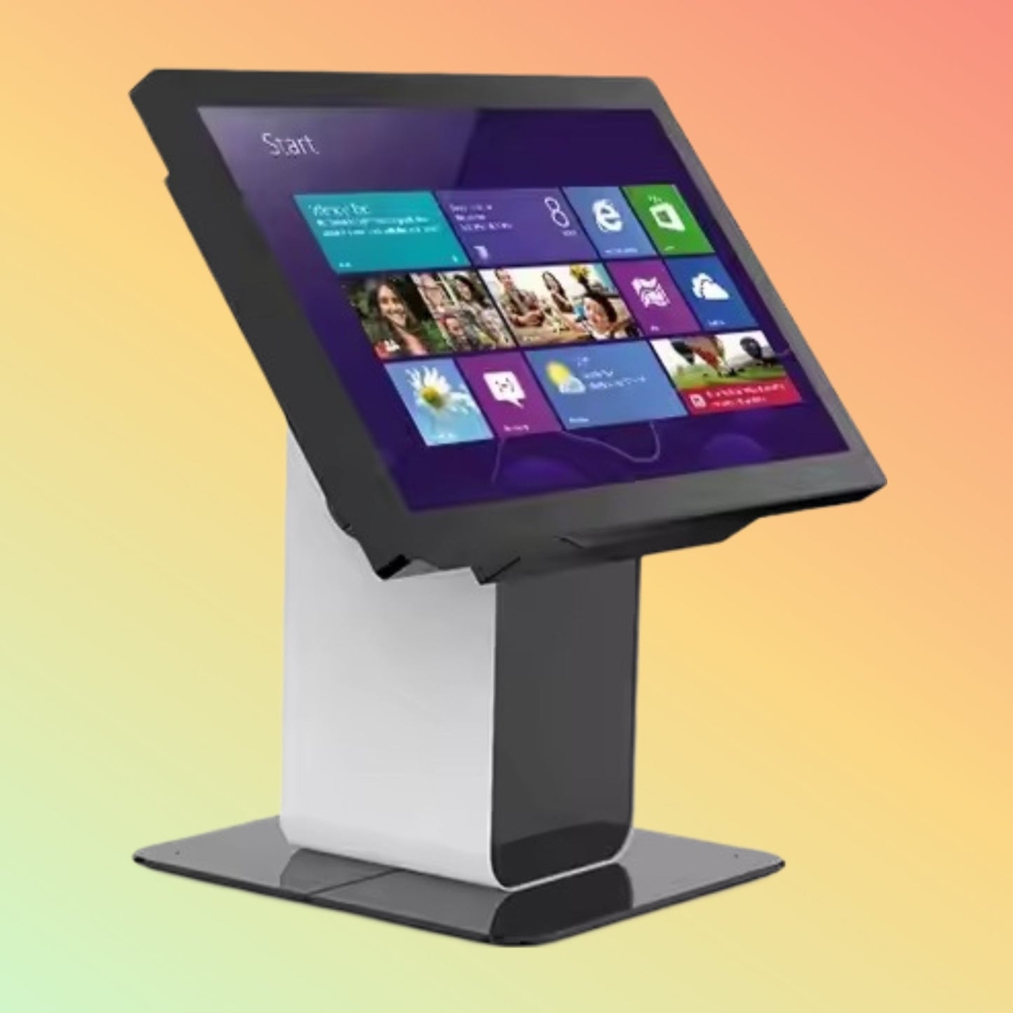 MAKEN SF-2201C Countertop Security Vesa Mounted Kiosk Stand Holder For 21.5 Inch Screen