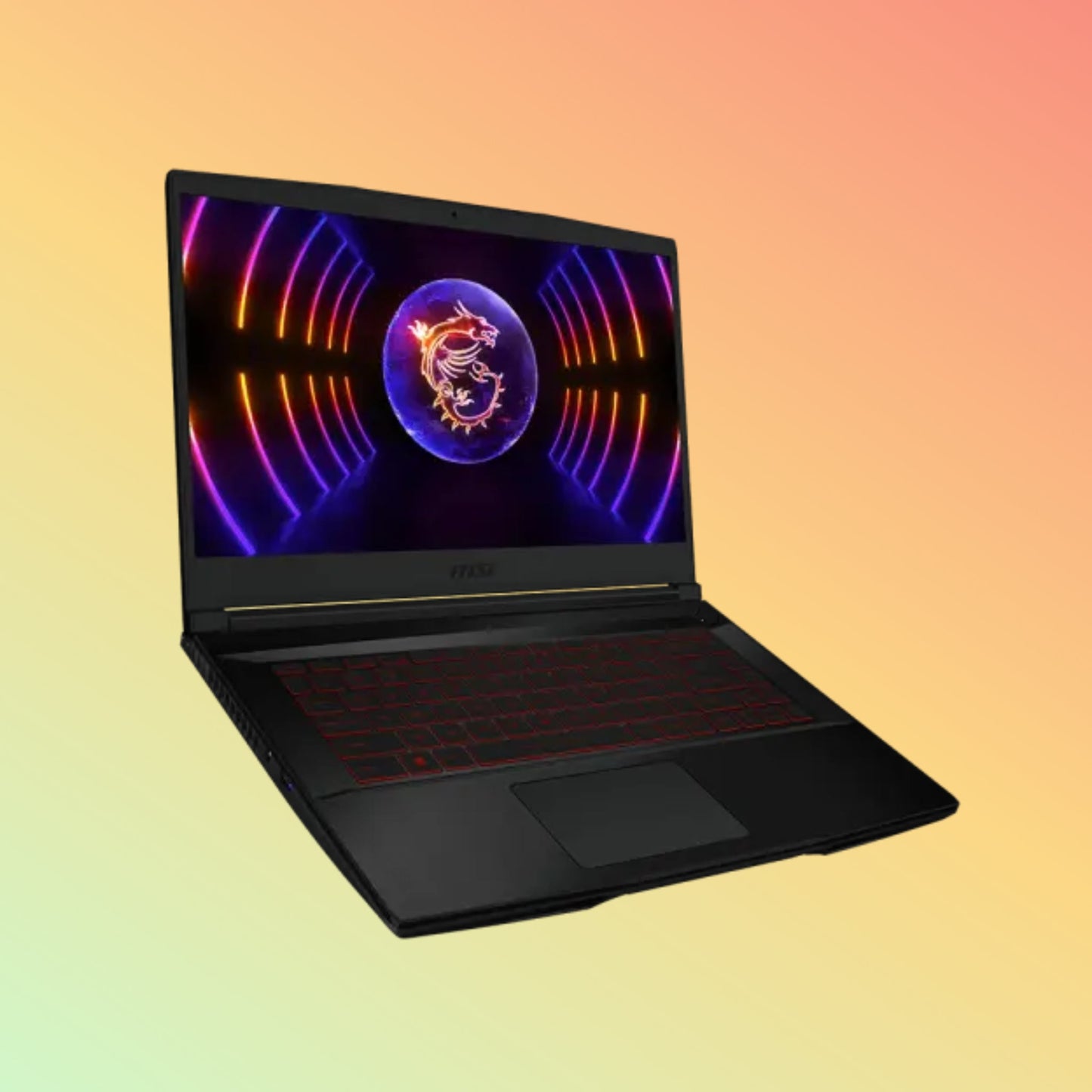 MSI Thin GF63 12VE लैपटॉप - 12वीं पीढ़ी i7-12650H, 16GB, 512GB SSD, NVIDIA GeForce RTX 4050, 15.6" FHD