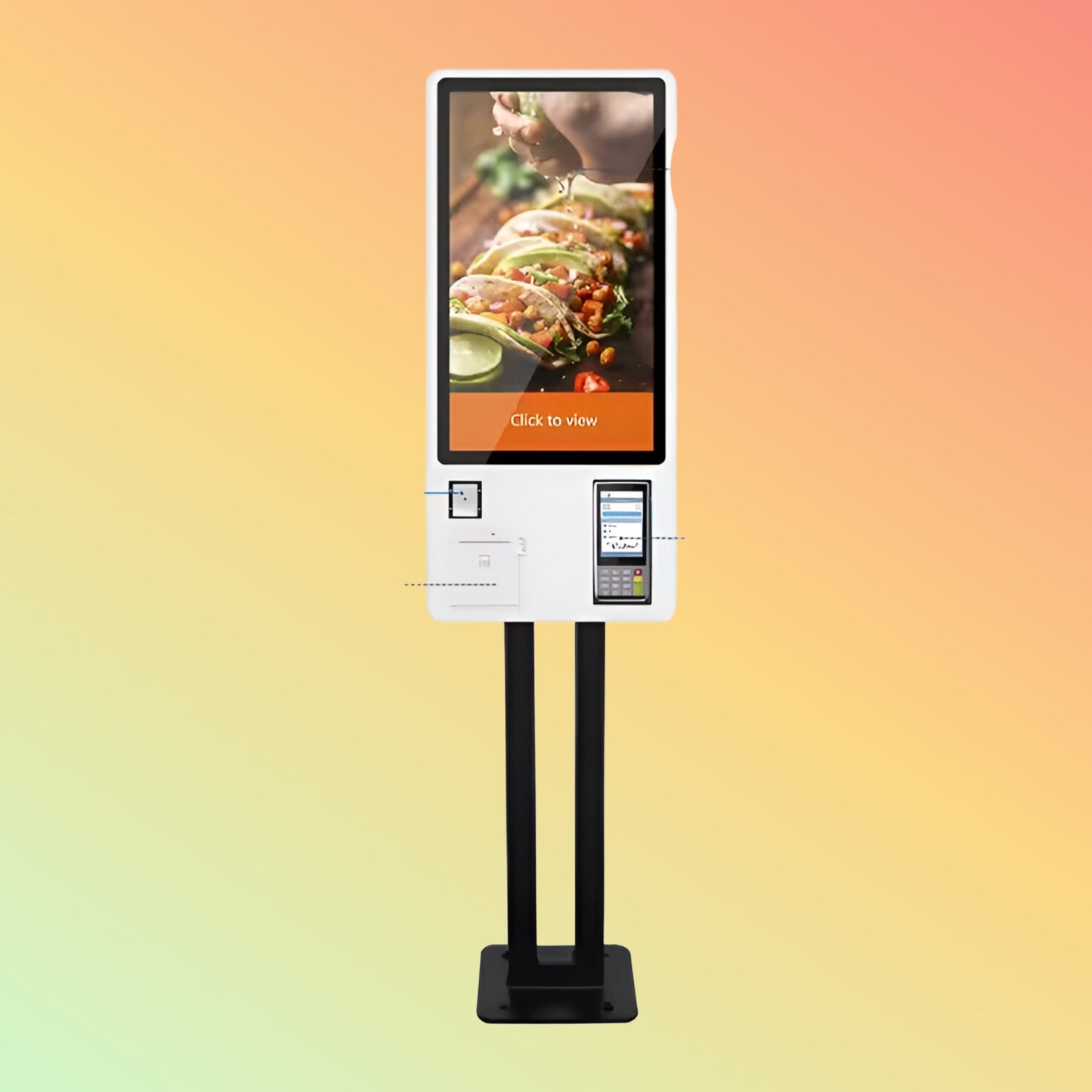 Taiyun Fast Food Restaurant Ordering Payment Kiosk Self Service Machine for Customers