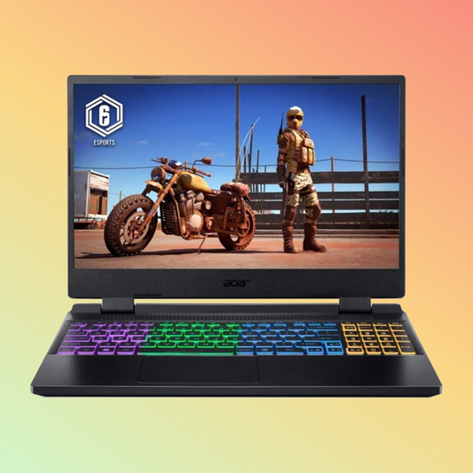 لابتوب الألعاب ACER NITRO 5 - معالج i9-12900H من الجيل الثاني عشر، سعة 16 جيجابايت، قرص SSD سعة 512 جيجابايت، بطاقة رسومات NVIDIA GeForce RTX 4060، شاشة 15.6 بوصة FHD