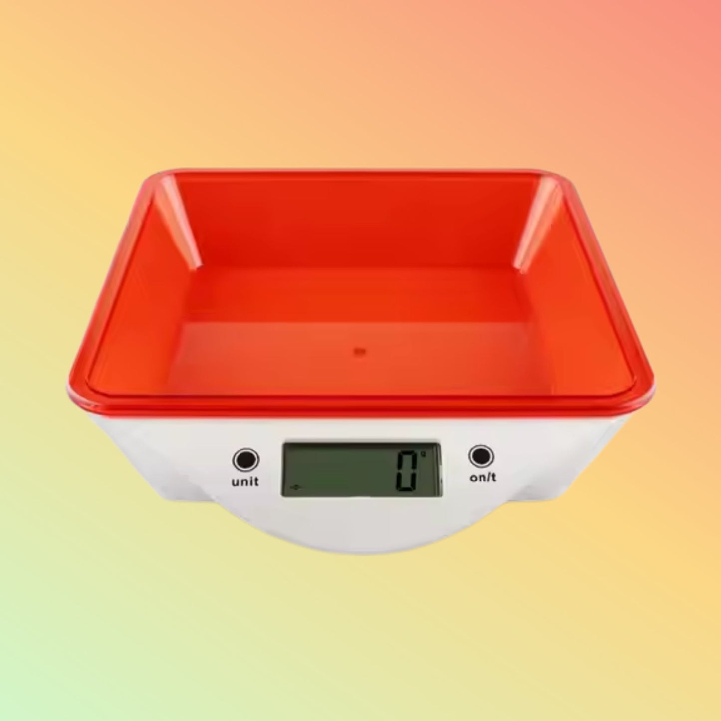 Colorful 5KG kitchen food weighing scale ABS Electronic Kitchen Scale with bowl