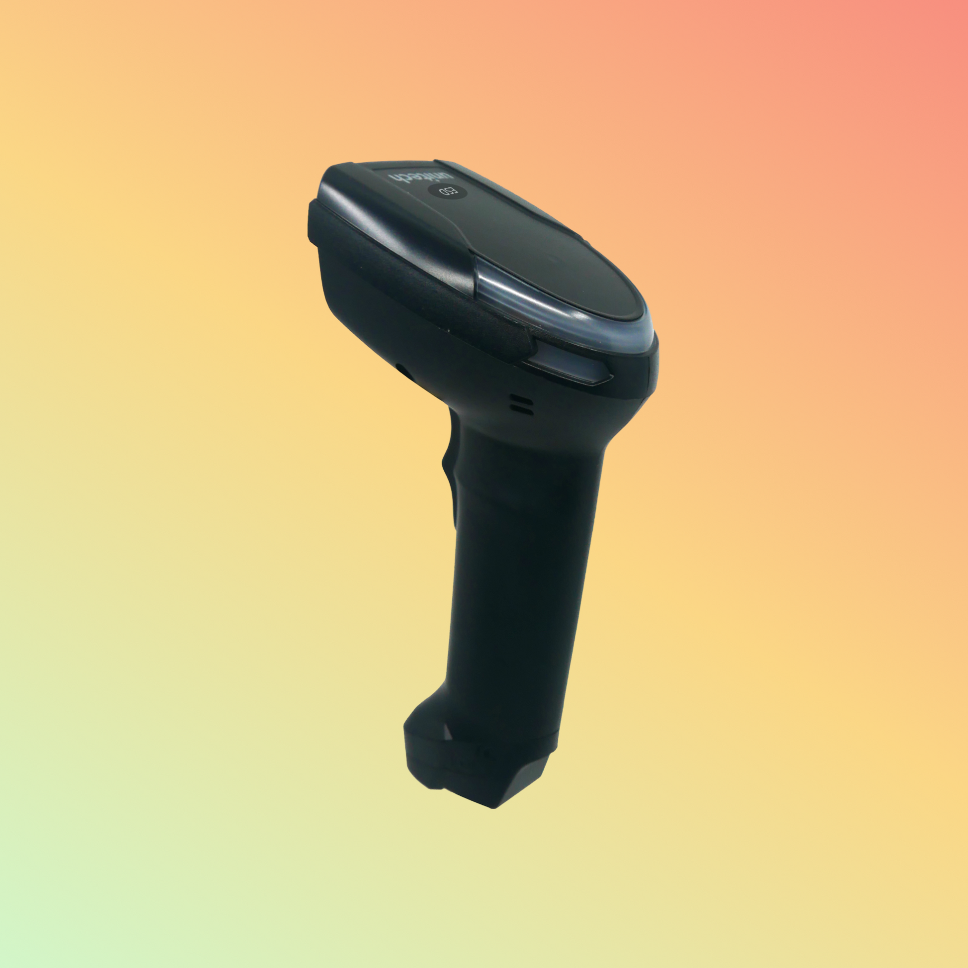 alt="Close-up of Unitech MS851 ESD barcode scanner"