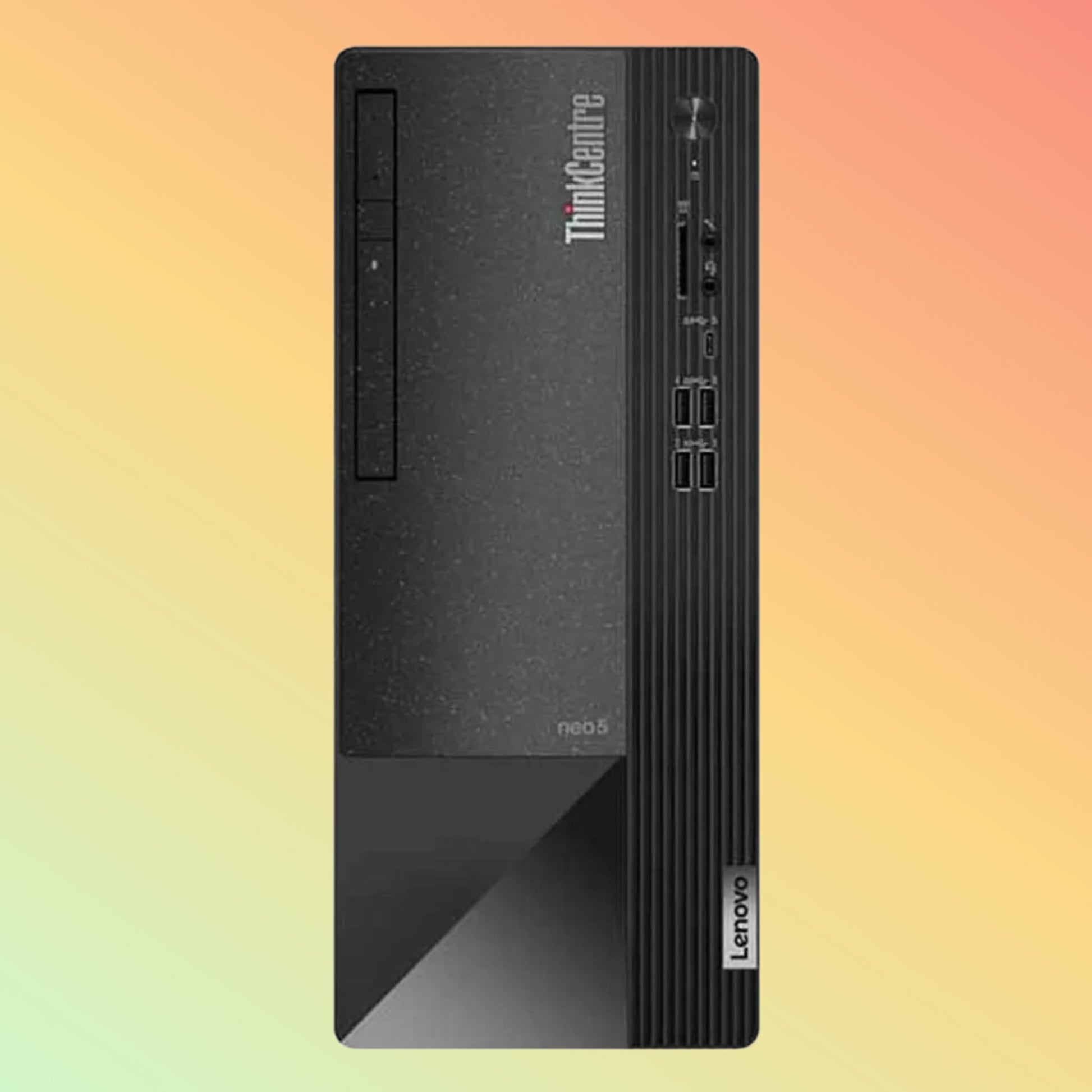 كمبيوتر مكتبي لينوفو ثينك سنتر نيو 50T - معالج i7-12700 من الجيل الثاني عشر، سعة 4 جيجابايت، وقرص صلب سعة 1 تيرابايت