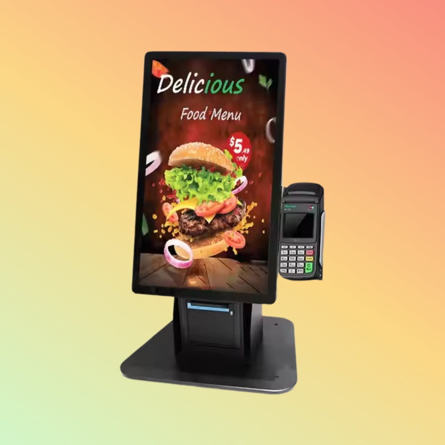 Taiyun 21.5 Inch Android Restaurant Lcd Touch Screen Monitor 4k Self Ordering Payment Kiosk