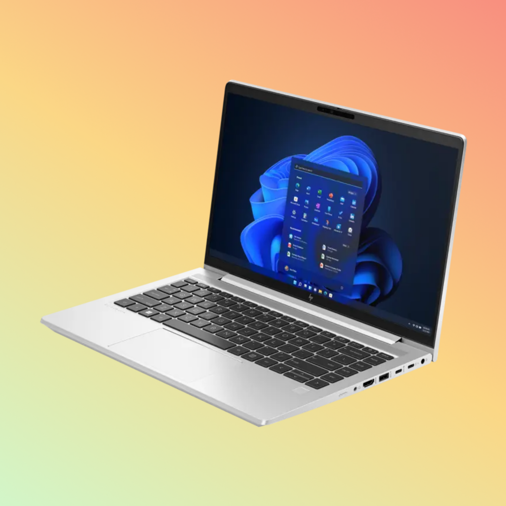 كمبيوتر محمول HP ENVY 16-AD0013DX - معالج AMD Ryzen 5-8640HS، سعة 8 جيجابايت، قرص SSD سعة 512 جيجابايت، شاشة 16 بوصة WUXGA Touch X360