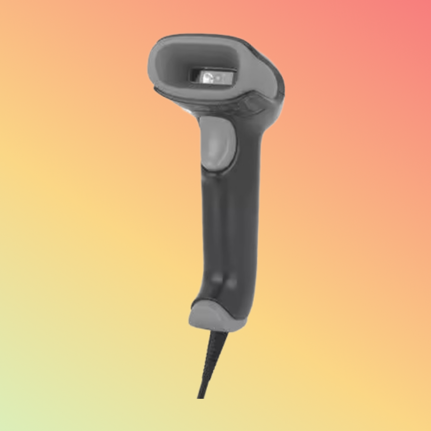 1470G Barcode Scanner displaying its ergonomic design and USB connection.