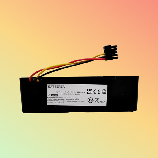 Batterea Robot Vacuum Cleaner battery for Xiaomi Viomi V3, replaces for MH1-4S1P-SC STYJ02YM, Li-ion14.4V 2600mAh