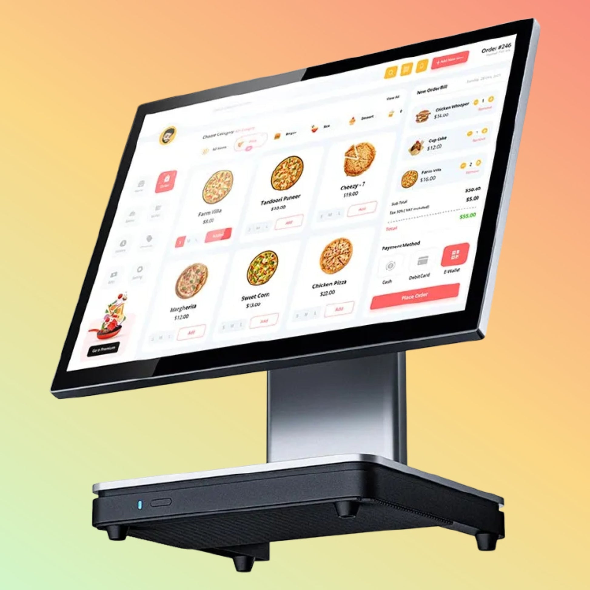 Factory Price 21.5" PCAP Touch Android POS System for Restaurants