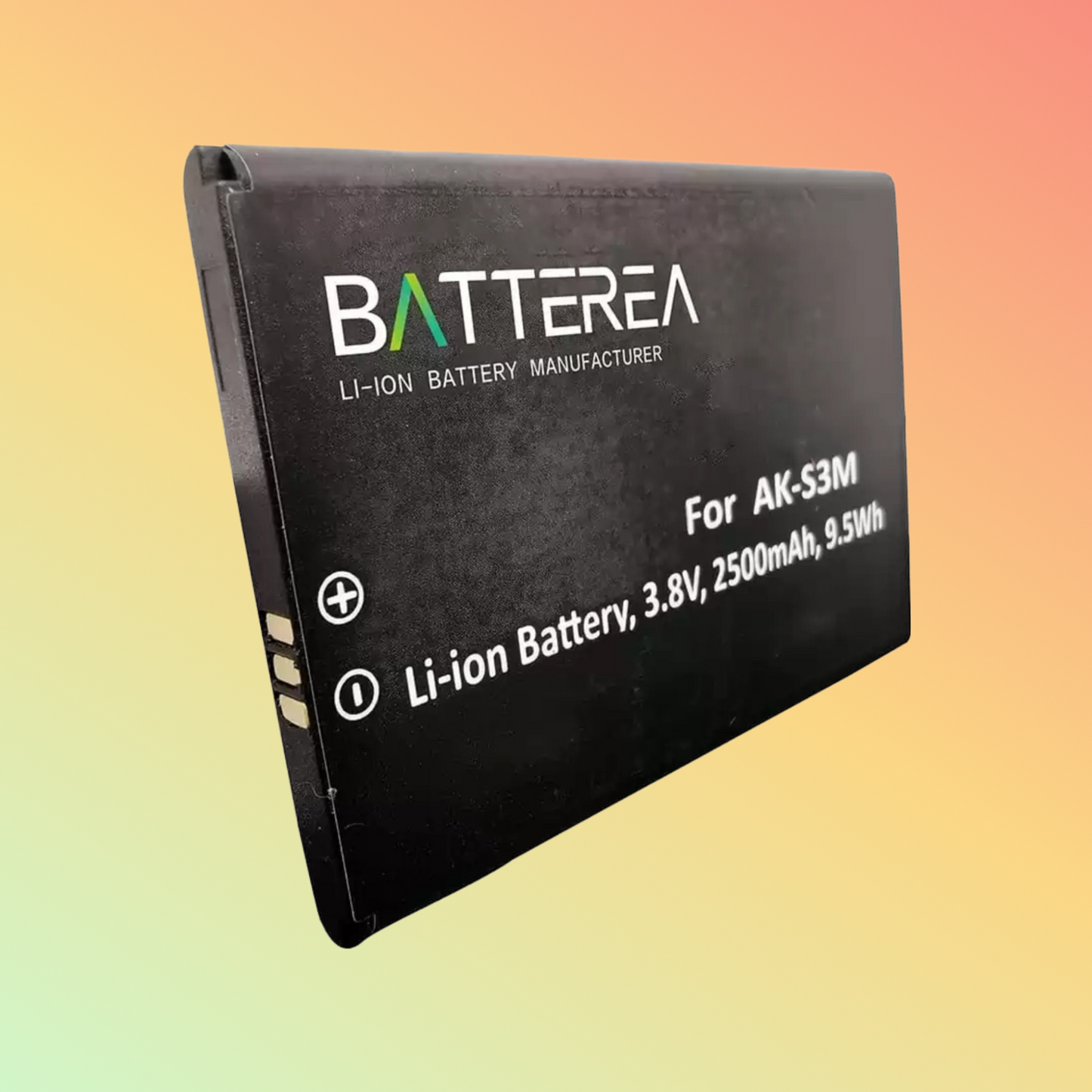 Batterea 3.8V 2500mAh battery replacement for Emporia Supereasy, replaces AK-S3M, Li-Polymer