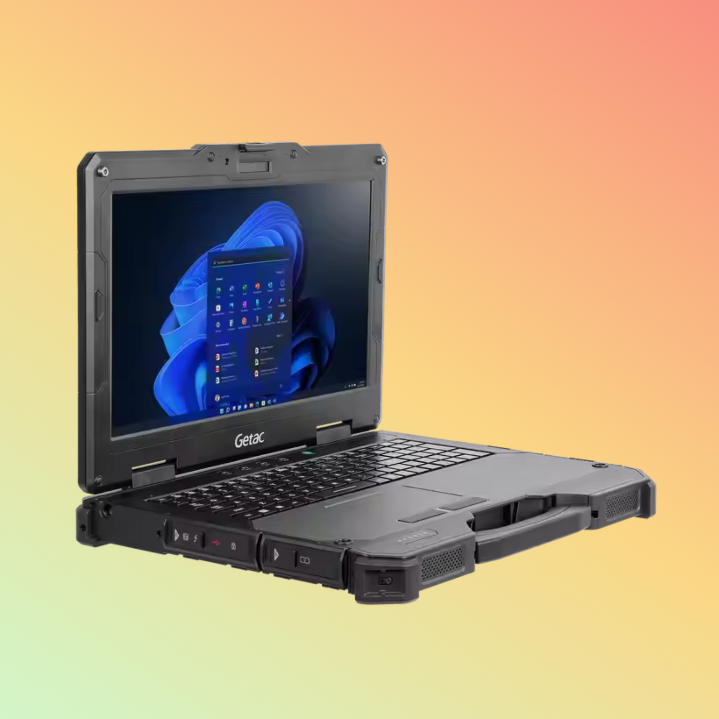 Getac X600 - محطة عمل متنقلة فائقة المتانة، شاشة عالية الدقة بالكامل مقاس 15.6 بوصة، سطوع 1000 شمعة، IP66