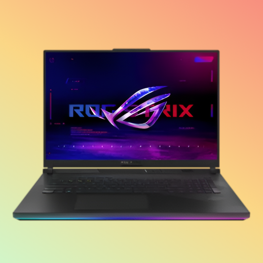 لابتوب ASUS ROG STRIX 18 G814JZR للألعاب (2024) - معالج i9-14900HX من الجيل الرابع، سعة 16 جيجابايت، قرص SSD سعة 2 تيرابايت، بطاقة رسومات NVIDIA GeForce RTX 4080 سعة 12 جيجابايت، شاشة 18 بوصة WQXGA