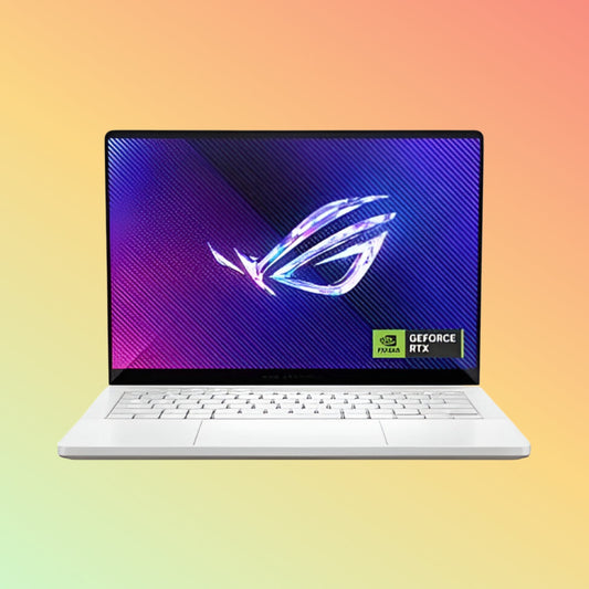 لابتوب الألعاب ASUS ROG ZEPHYRUS G14 GA403UI - معالج AMD Ryzen 9-8945HS، سعة 32 جيجابايت، قرص SSD سعة 1 تيرابايت، بطاقة رسومات NVIDIA GeForce RTX 4070 سعة 8 جيجابايت، شاشة 14 بوصة QHD