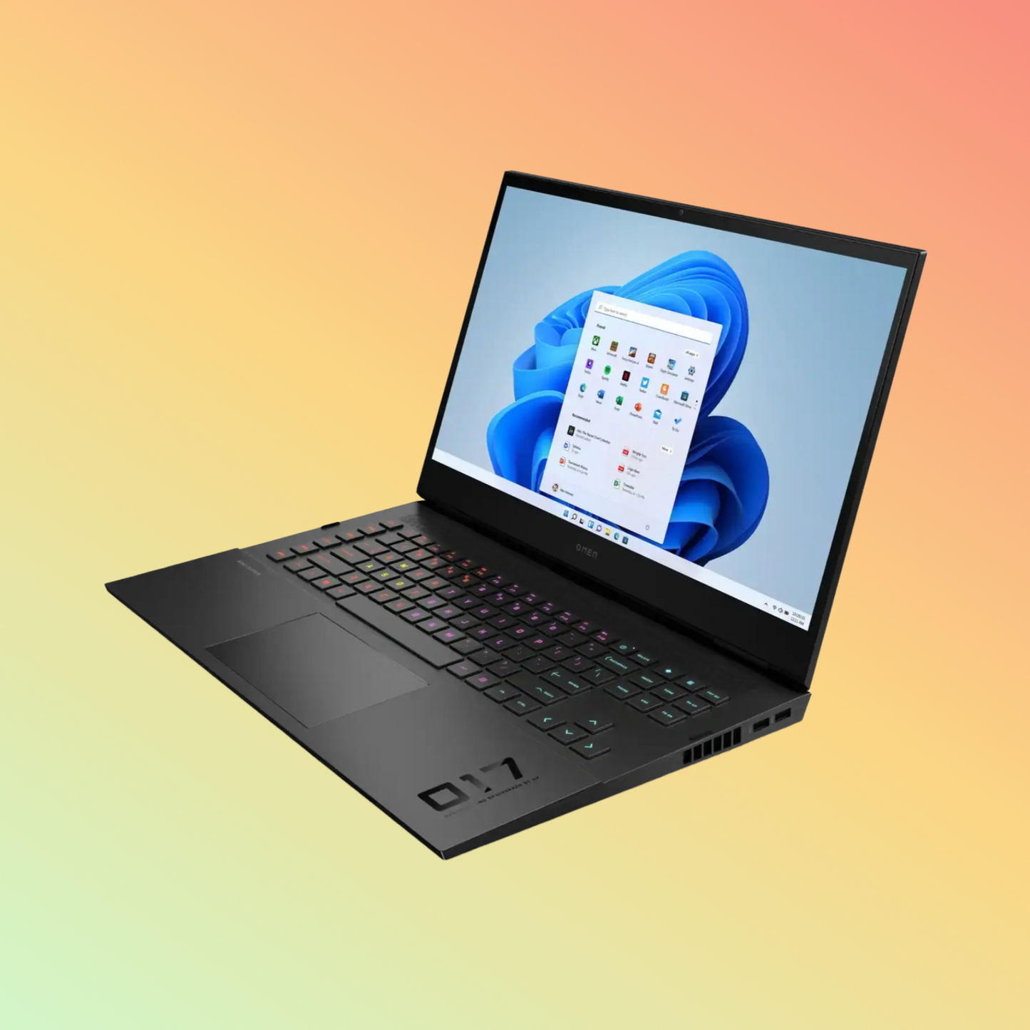 كمبيوتر محمول للألعاب HP OMEN 17-CK2010CA - معالج i9-13900HX من الجيل الثالث، وذاكرة وصول عشوائي (RAM) سعة 32 جيجابايت، ومحرك أقراص صلبة SSD سعة 2 تيرابايت، وبطاقة رسومات NVIDIA GeForce RTX 4080 سعة 12 جيجابايت، وشاشة 17.3 بوصة بدقة QHD