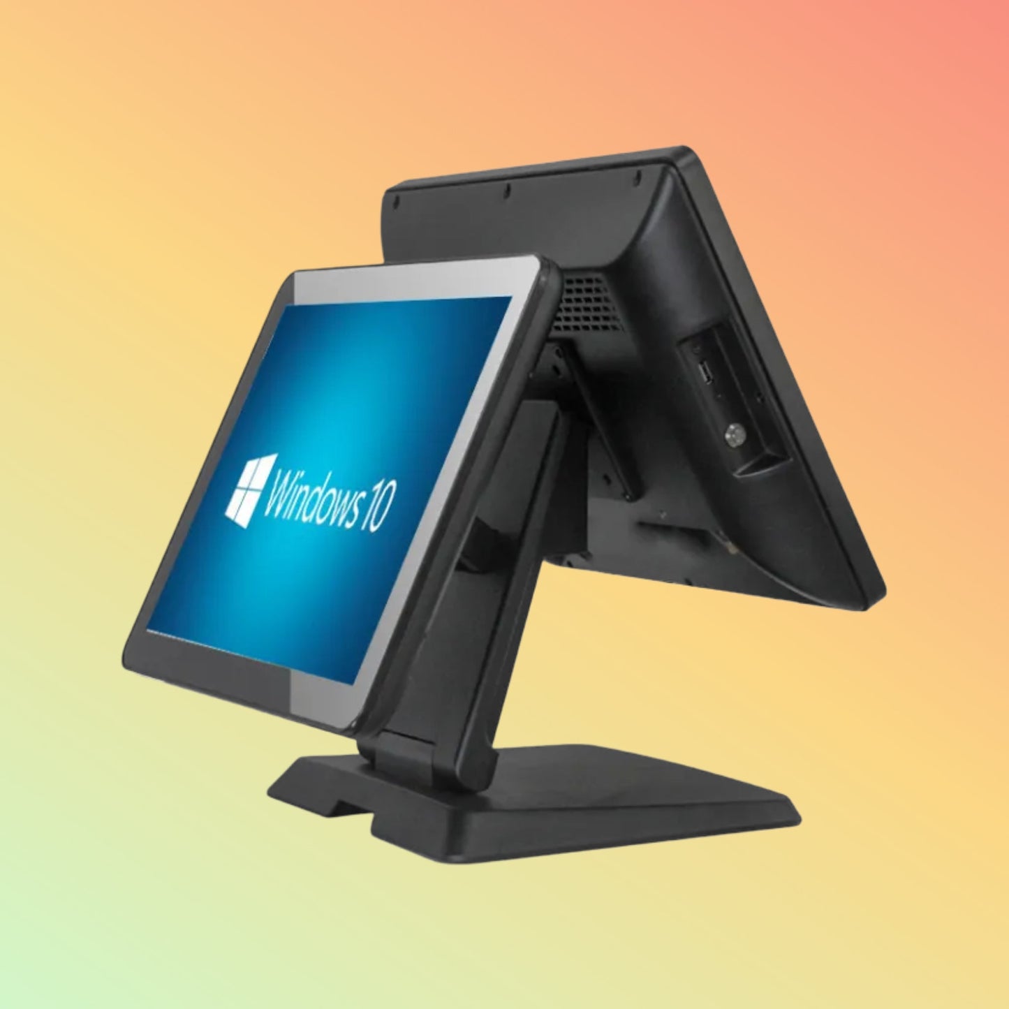 CARAVPOS Dual Screen All-in-One POS Touch Monitor Stand