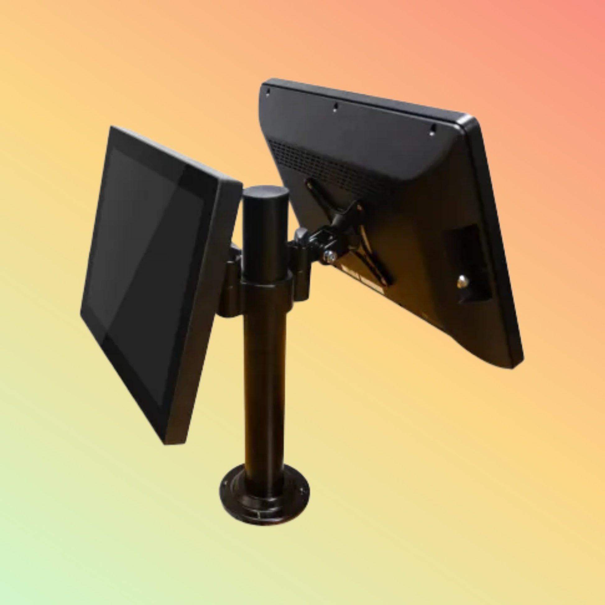 CARAVPOS Dual Screen All-in-One POS Touch Monitor Stand
