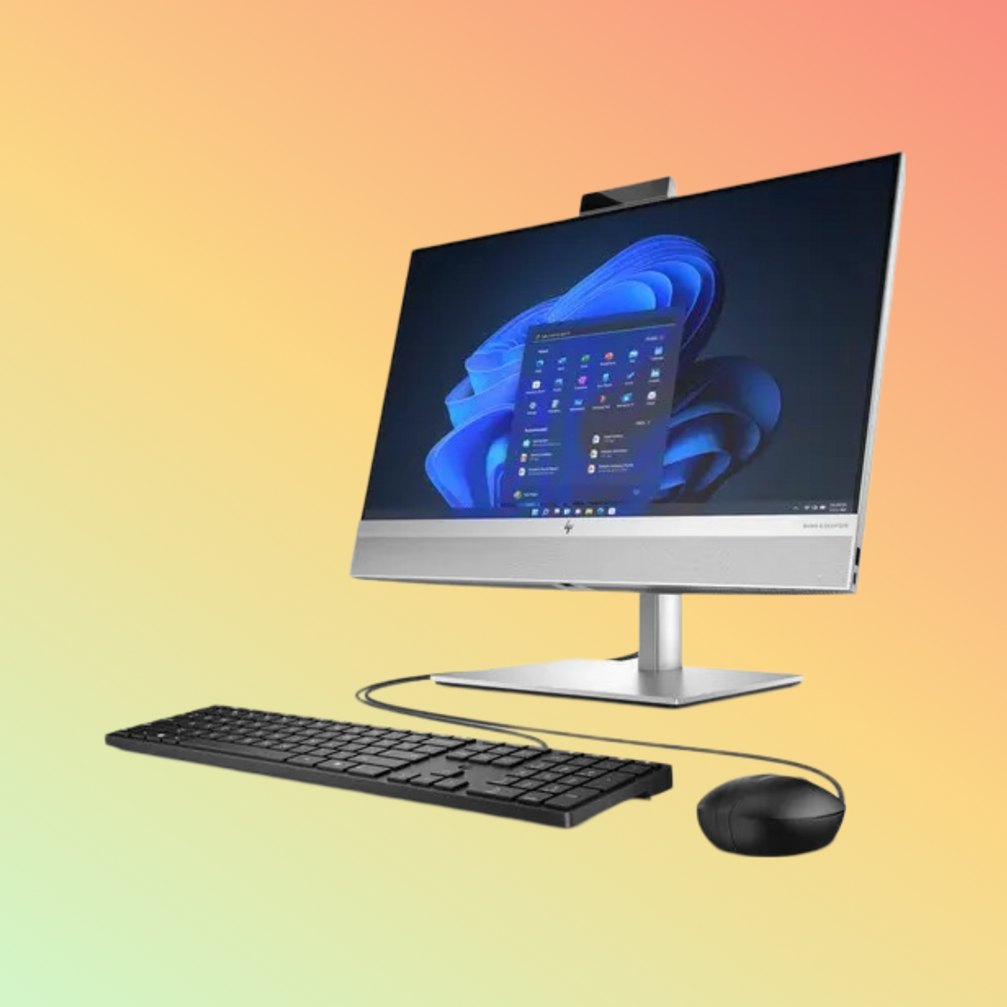 جهاز HP Pavilion 24-K1305ST الكل في واحد i5-11500T - 16 جيجابايت - 1 تيرابايت HDD + 256 جيجابايت SSD - NVIDIA®️ GeForce®️ MX350 4 جيجابايت - 23.8 بوصة FHD Touch