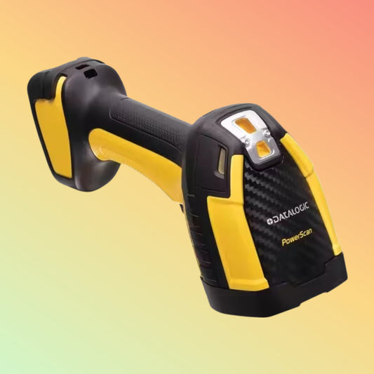 Datalogic PowerScan PM9600 - ماسح ضوئي ليزري صناعي متعدد الاتجاهات قوي بمنفذ USB، سريع في التقاط الباركود أحادي/ثنائي الأبعاد، ROHS