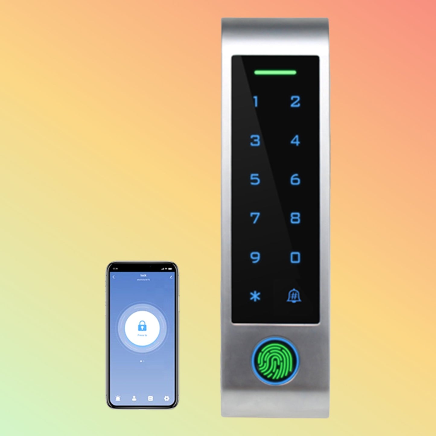 Granding GL-AC07  WiFi or Bluetooth Touch Keypad Touch Key Access Controller