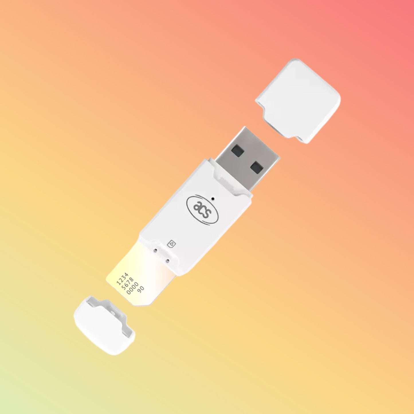 Portable USB SIM - size Contact Smart Card Reader ACR40T - NEOTECH