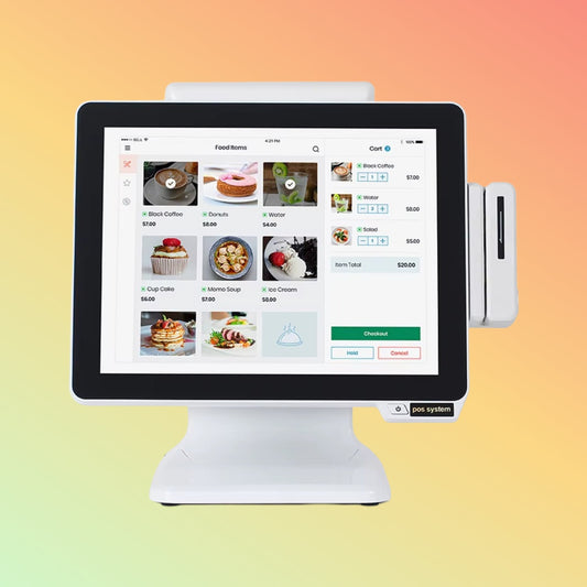 Postech 15" White Color Windows 10 Pro Touch POS Cash Register - NEOTECH