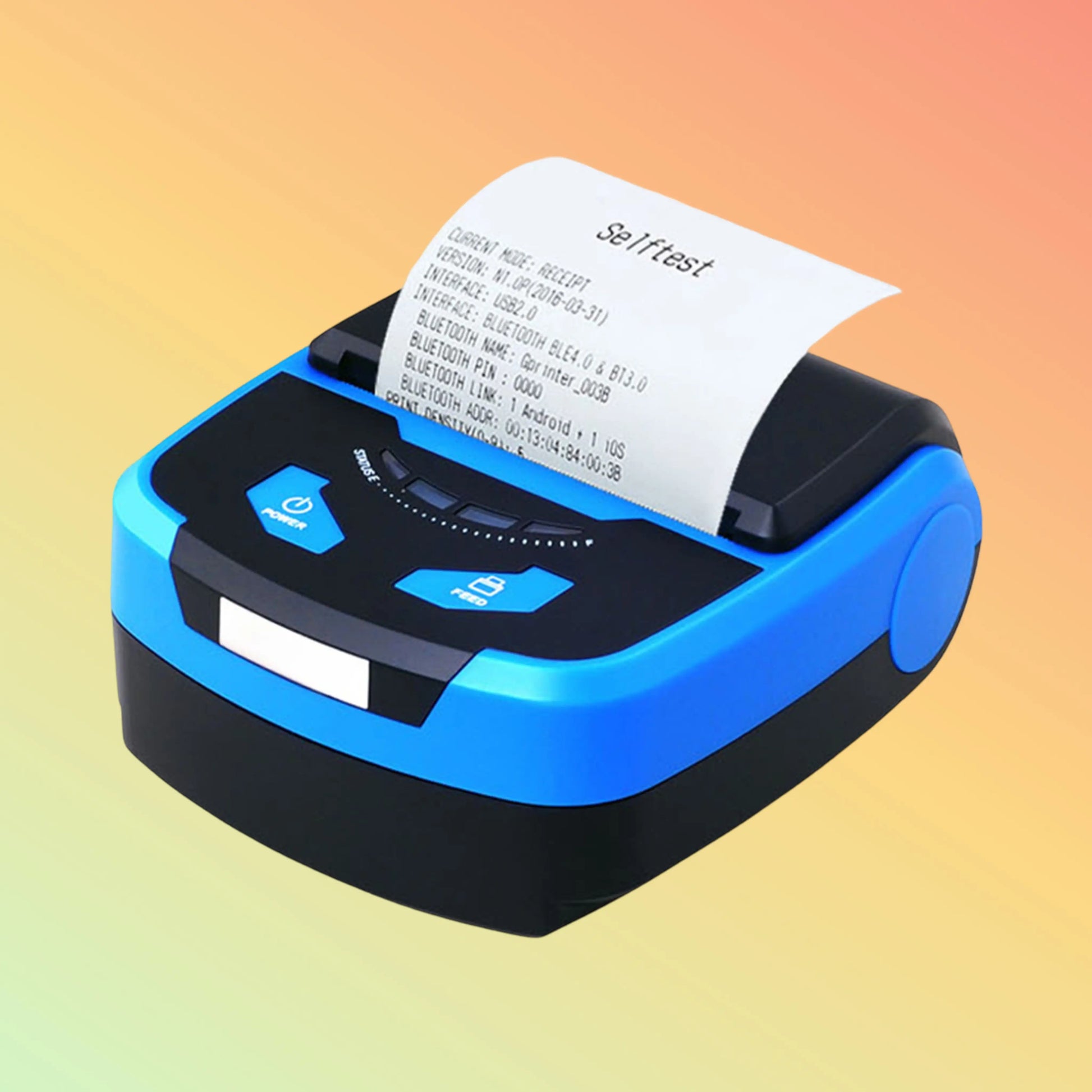 الطابعة المحمولة POSTECH PT-R810-BT