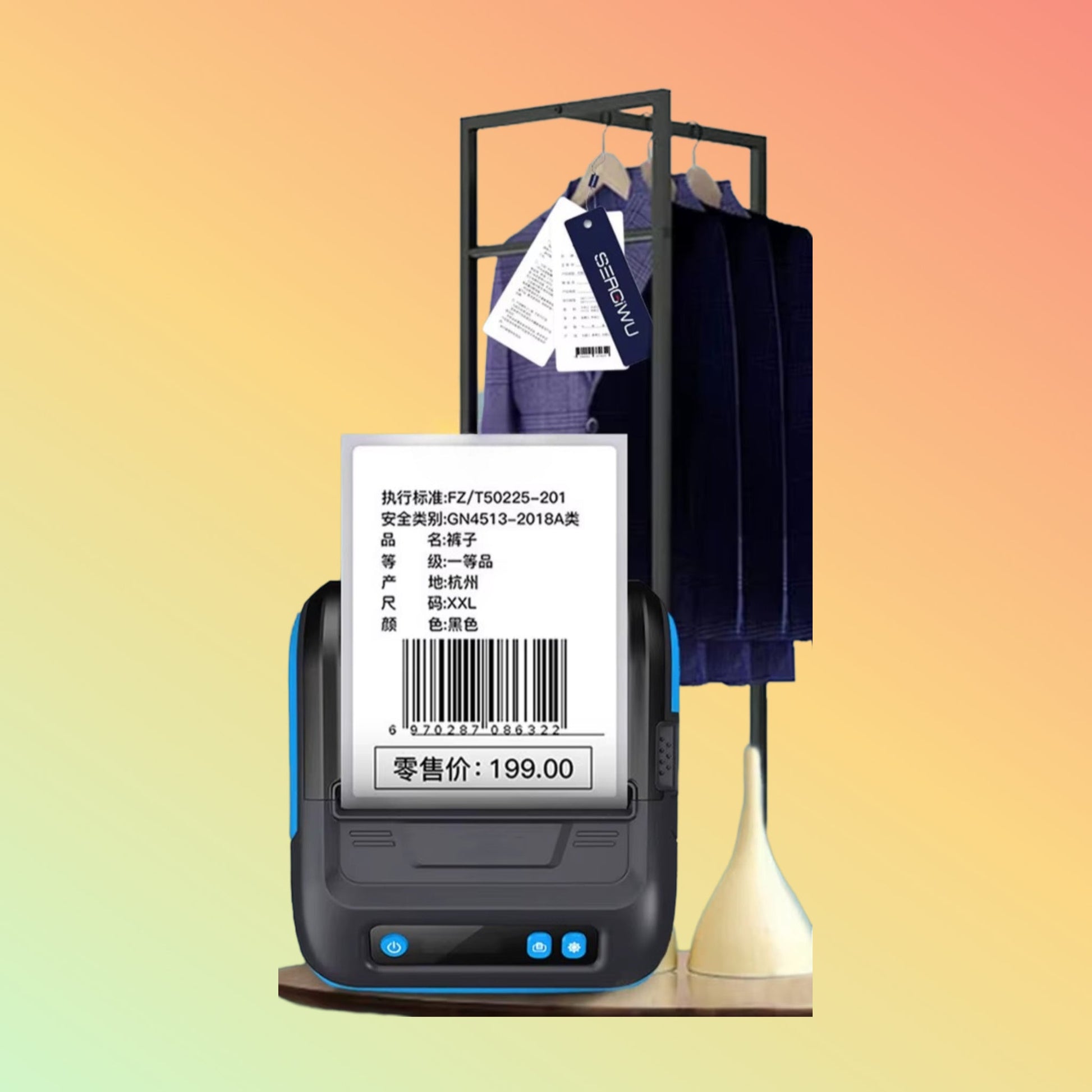 POSTECH PT - RL80 2 - in - 1 Portable Label & Receipt Printer - NEOTECH