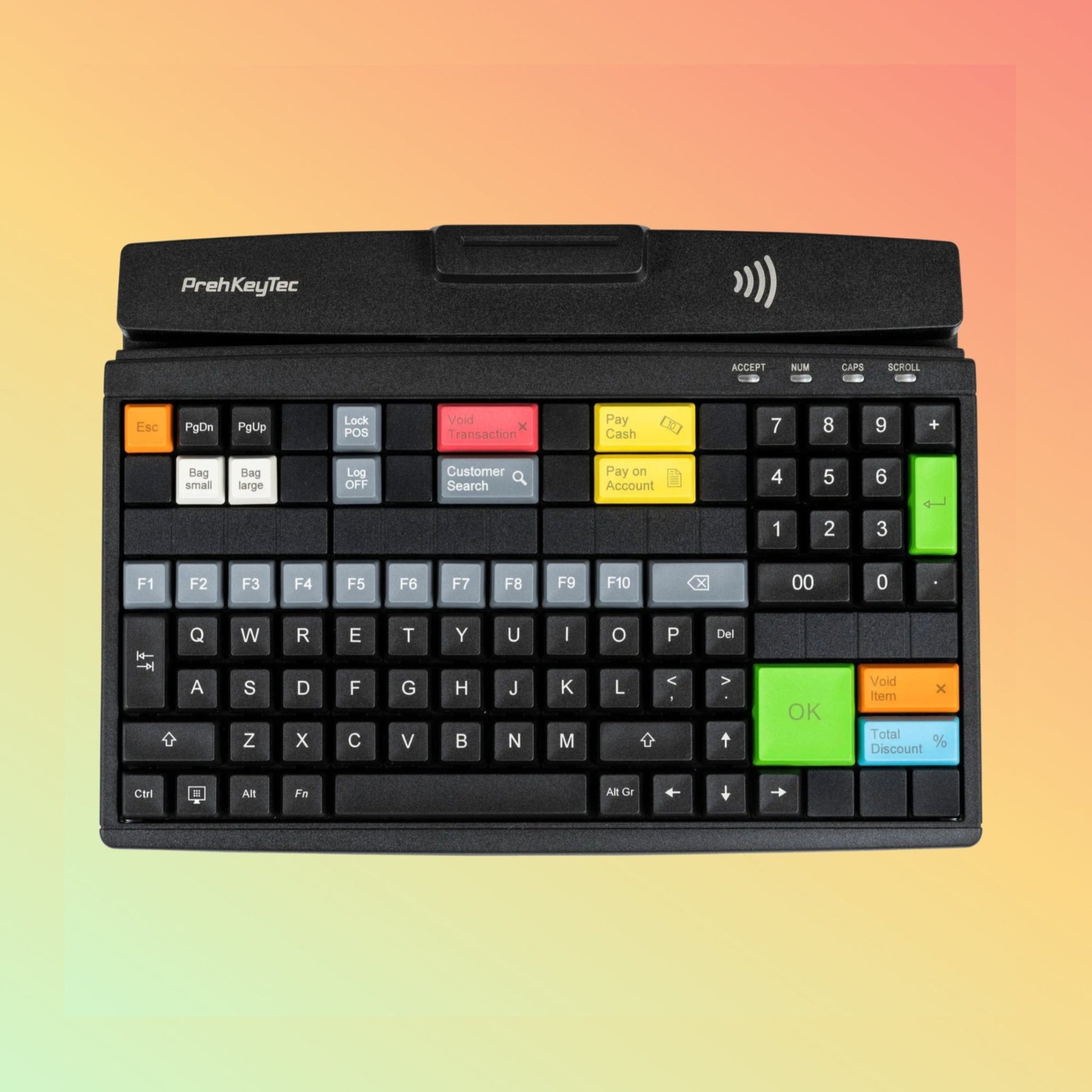PrehkeyTec MC128 Programmable POS Keyboard - NEOTECH