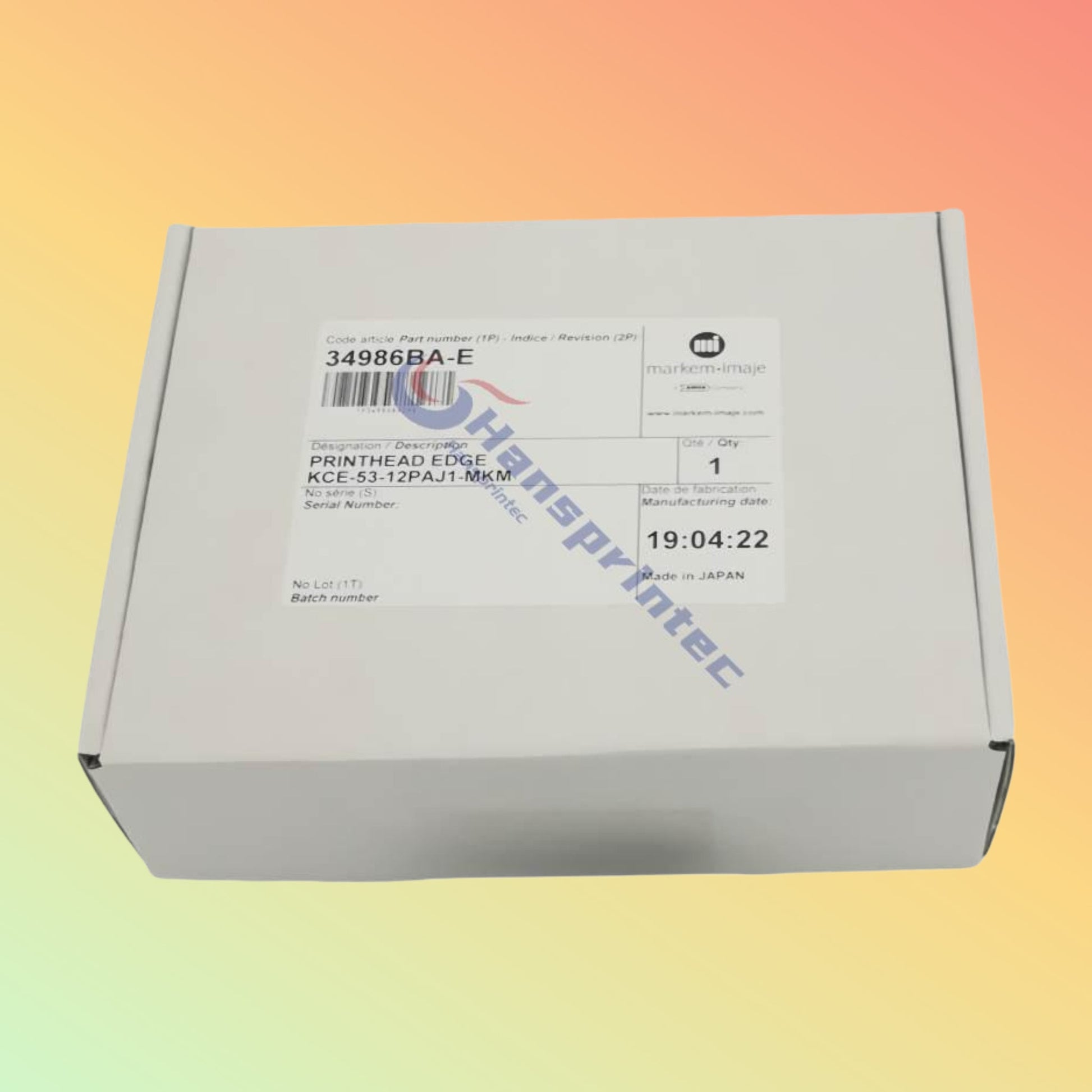 Printhead 34986BA - E For SmartDate 2, 3, 5 (53mm) - KCE - 53 - 12PAJ1 - MKM - NEOTECH