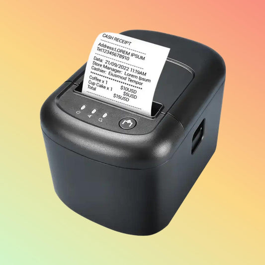 High-speed Postech PT-R200 receipt printer with Ethernet, Serial, and USB connectivity.