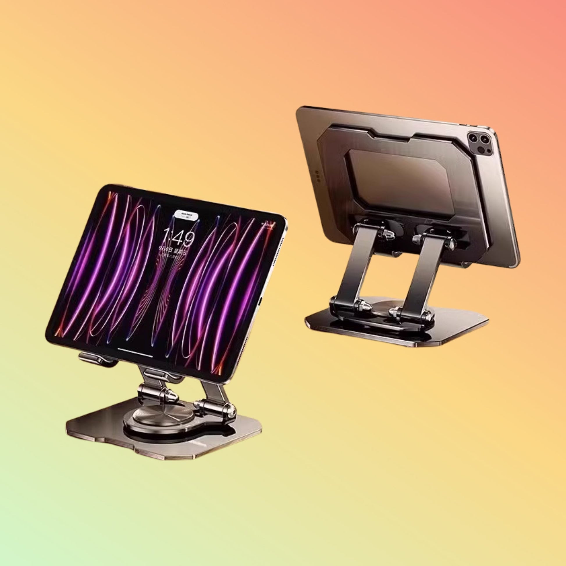 Rotatable Tablet Stand Holder – Metal Base - NEOTECH
