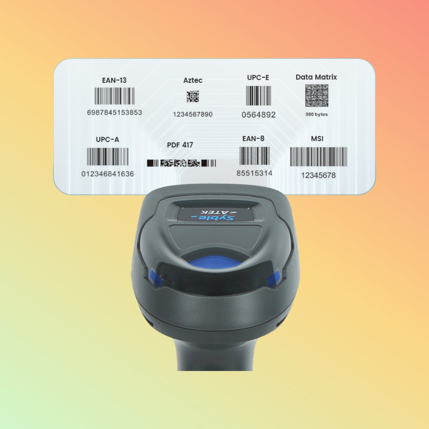 Syble Atek AK - T300BT Wireless Barcode Scanner - NEOTECH