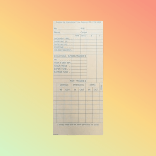 TC2X88 Time Cardsㅤ - NEOTECH