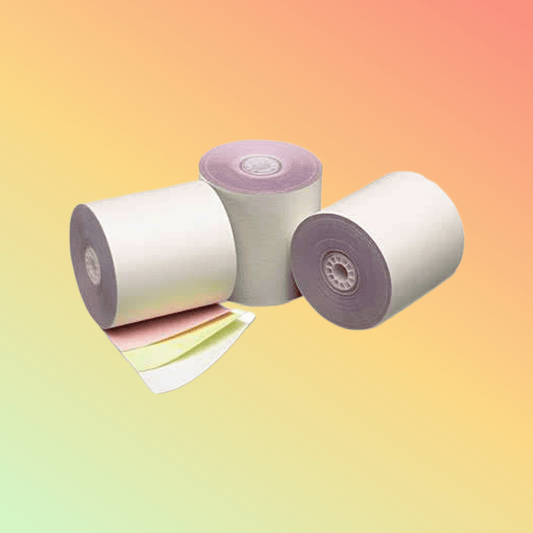Thermal Deport 3" x 70' Carbonless Paper Rolls (3 Ply) - NEOTECH