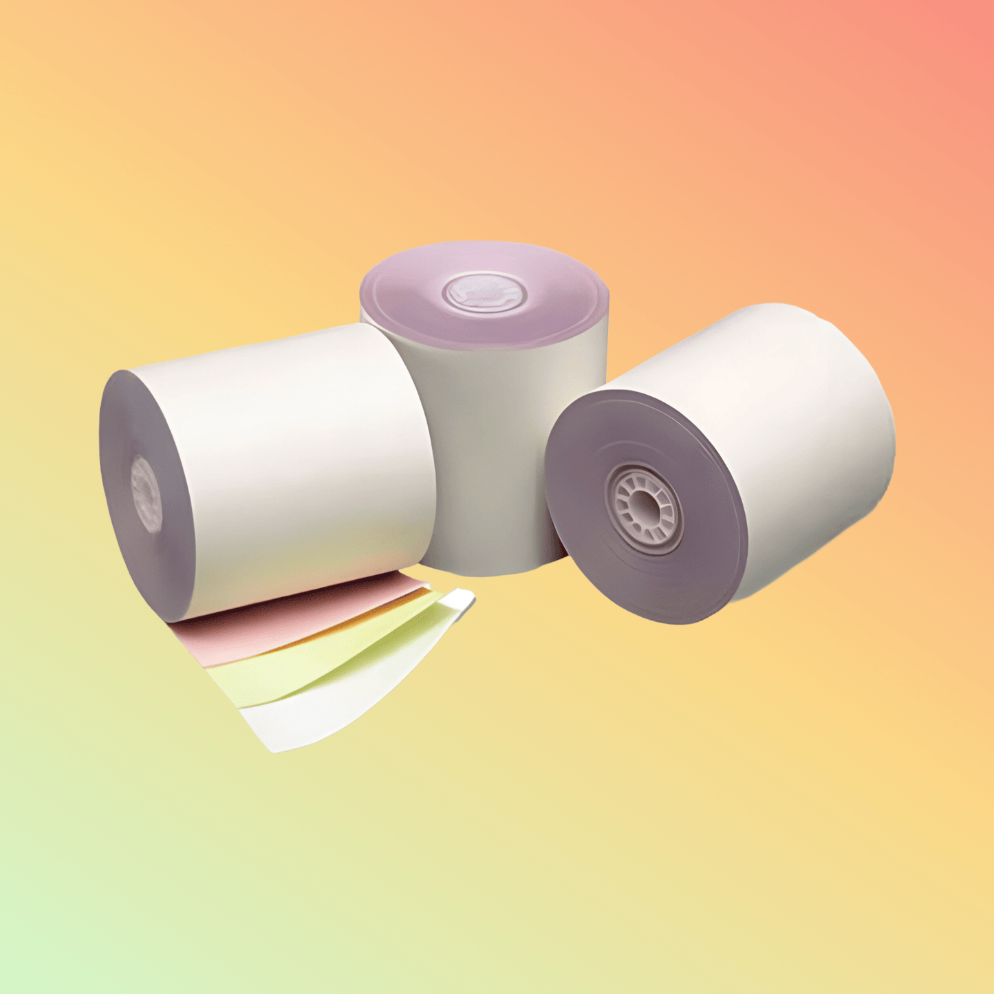 Thermal depot 3" x 70' Carbonless Paper Rolls (3 Ply) - NEOTECH