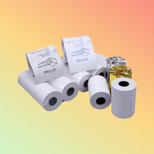 Thermic 80x80mm Thermal Rolls: 100% Wood Pulp, White & Colored - NEOTECH