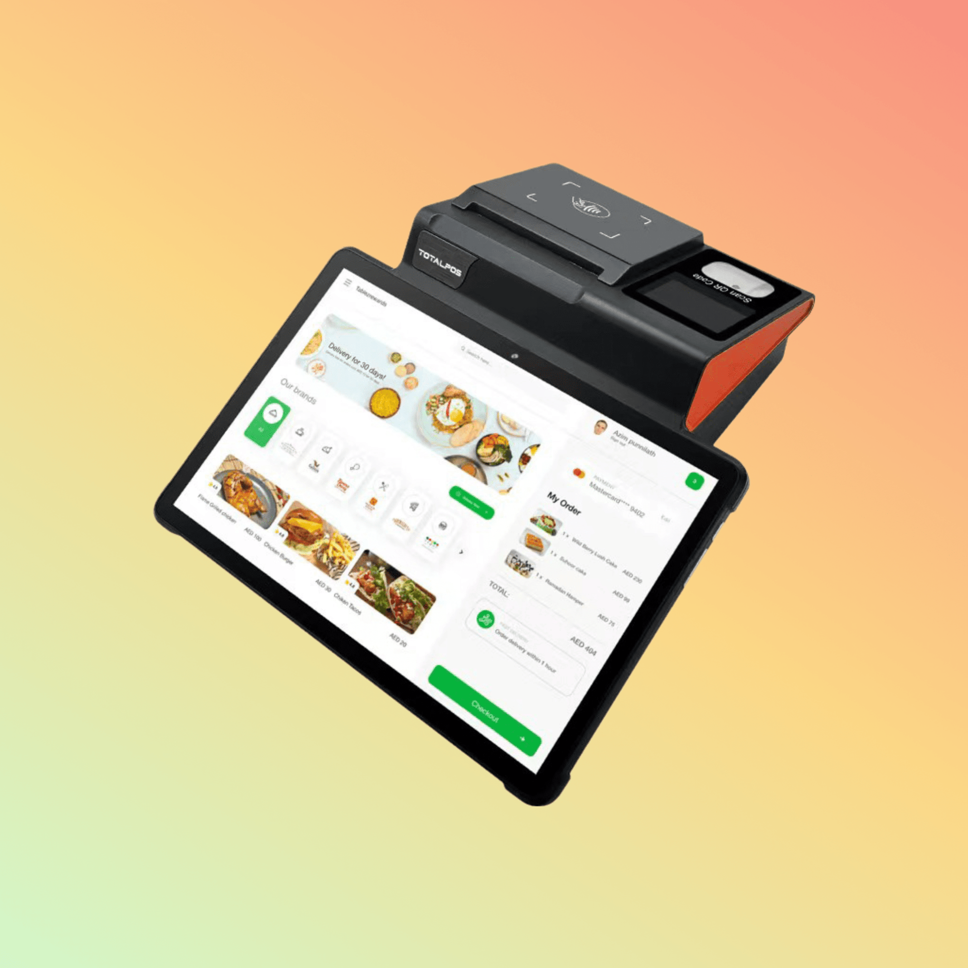 TOTALPOS NB11 11 inch full screen all in one Android Tablet POS Terminal - NEOTECH