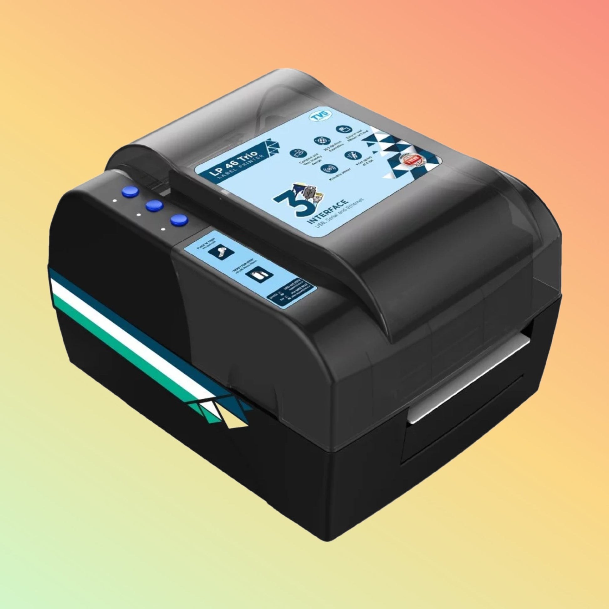TVS Electronics LP 46 TRIO Label Printer - NEOTECH