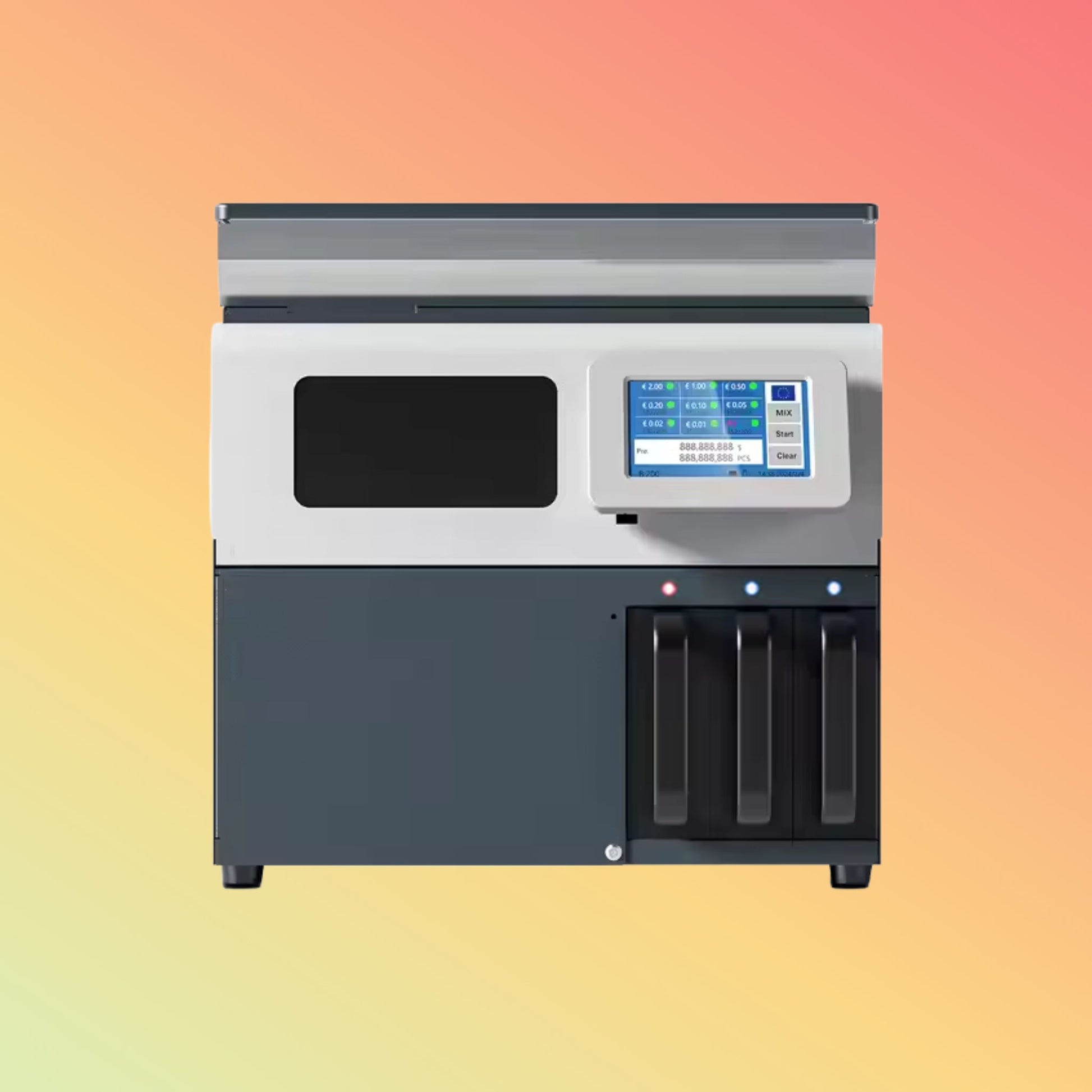 UN - 121S 2+1 Pocket Coin Sorter with Touchscreen, 600 Coins/Min - NEOTECH