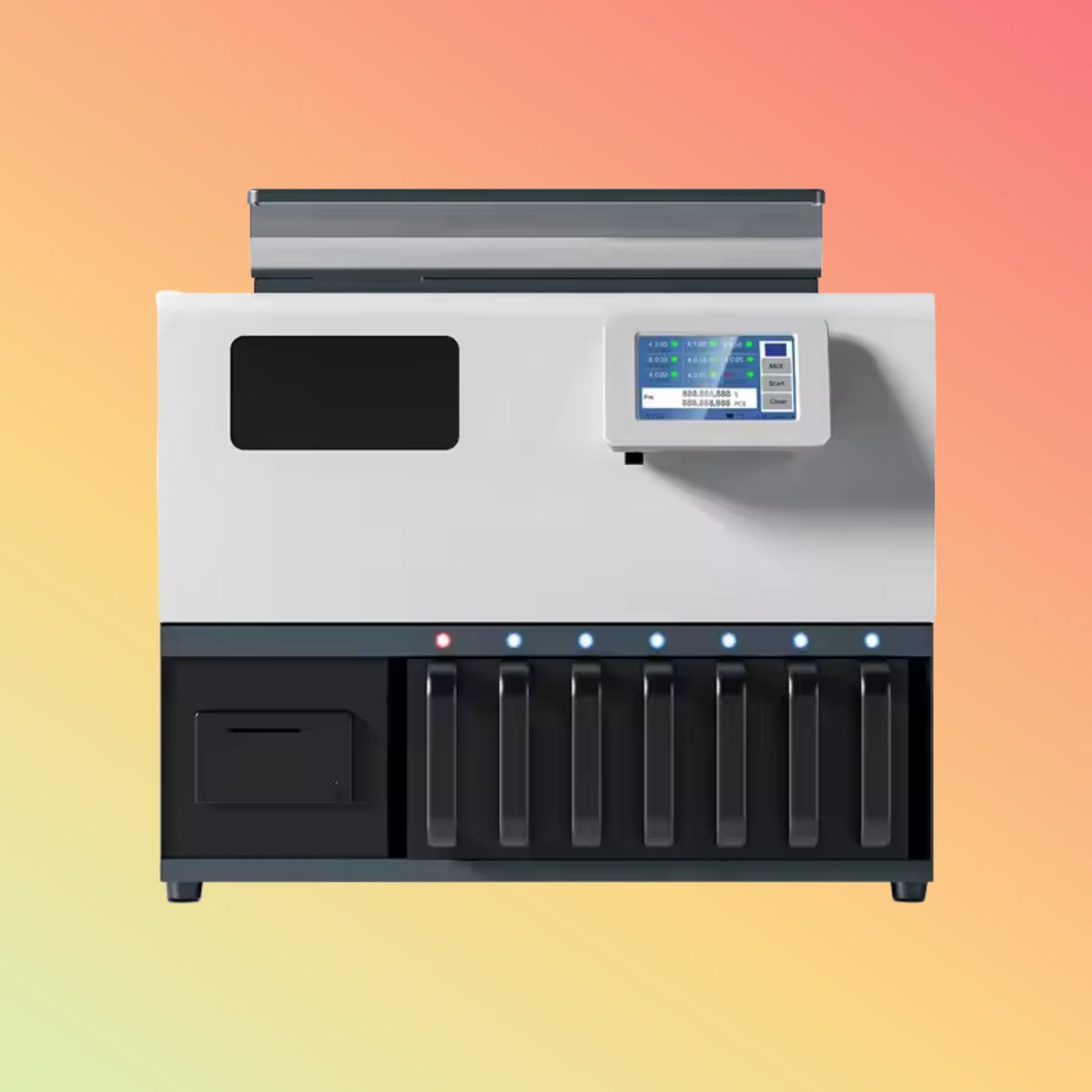 UN - 161S High - Speed 6+1 Bank Coin Counting Machine Portable 600 coins/min Sorter Money Management Coin Counter Machine - NEOTECH
