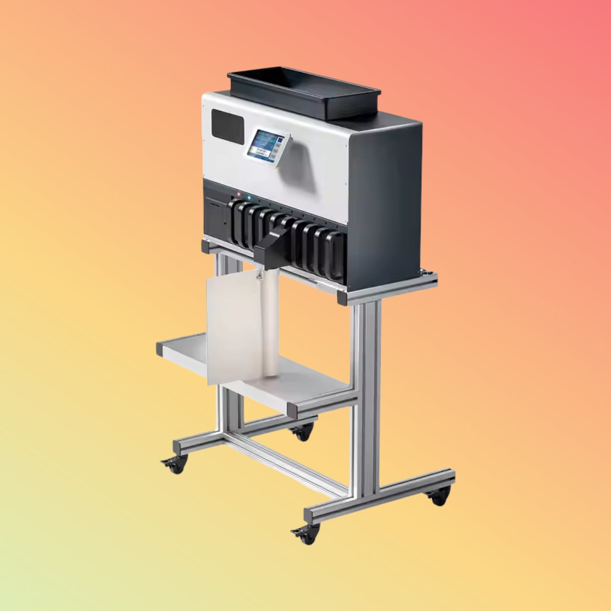 UN - 191S Automatic 9+1 Pocket Touch Screen Coin Counting Machine 700 Coins/min Counter High Speed Coin Sorter With Batch - NEOTECH