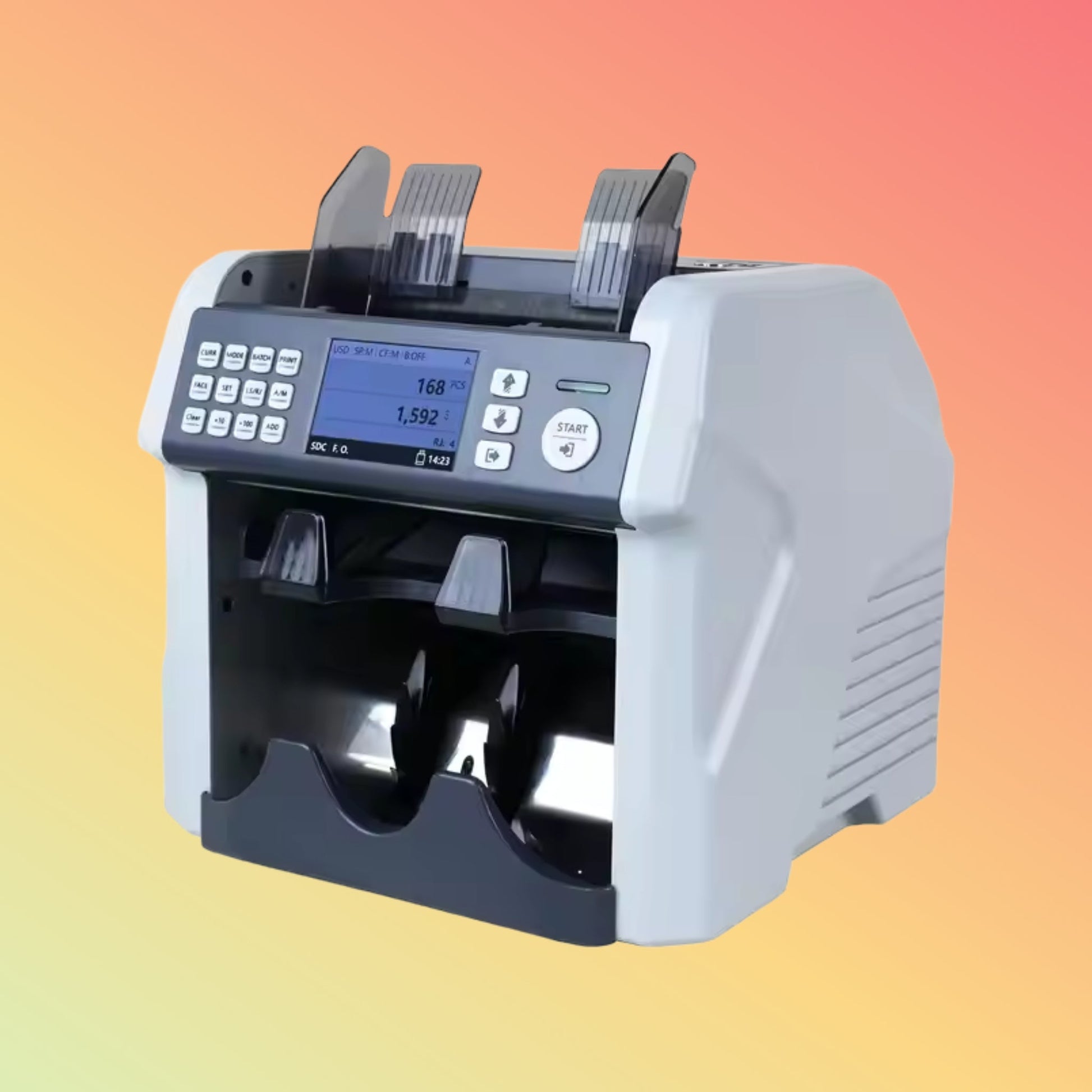 UN - 200A 2025 ECB Approved 2 Pocket 2 CIS Counterfeit Money Detector Machine Sorting Machine Money Counting Machine - NEOTECH