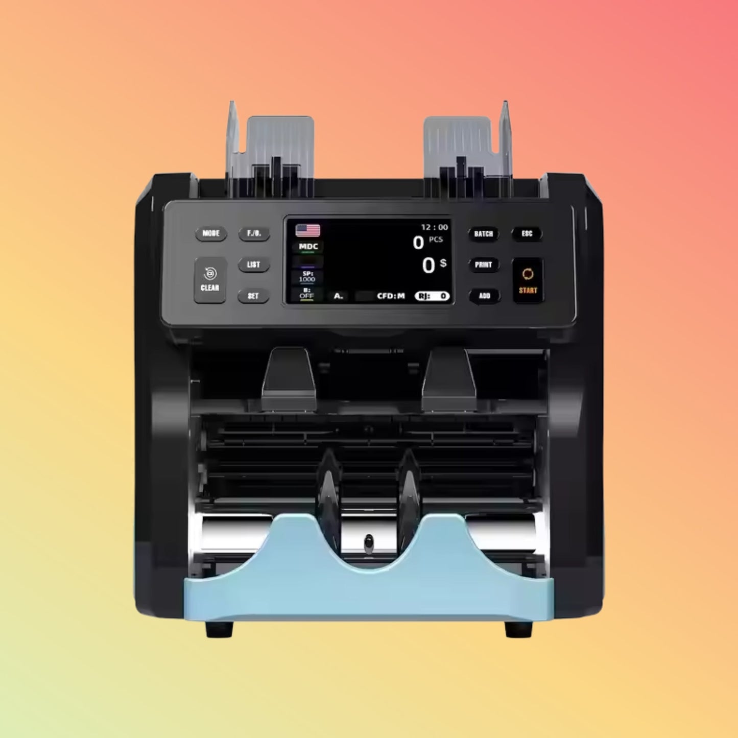 UN - 220A 2 - Pocket Mixed Currency Cash Counter with Dual CIS - NEOTECH