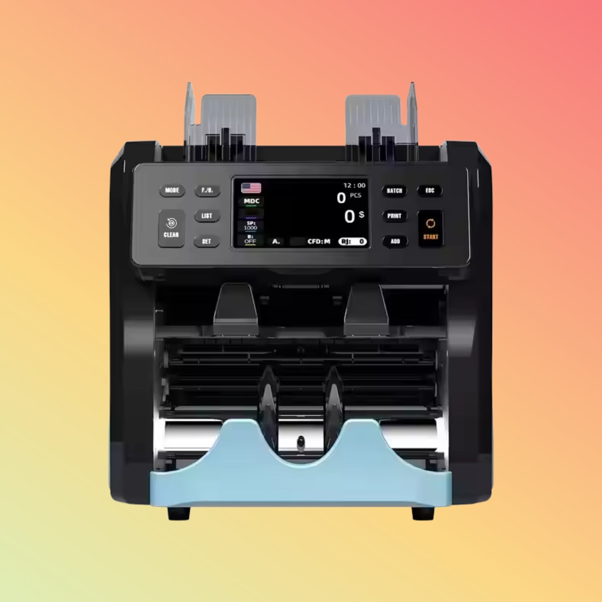 UN - 220A Mixed Currency 2 Pocket Banks Banknote Machine Cash Counting Machine Money Counting Machine - NEOTECH