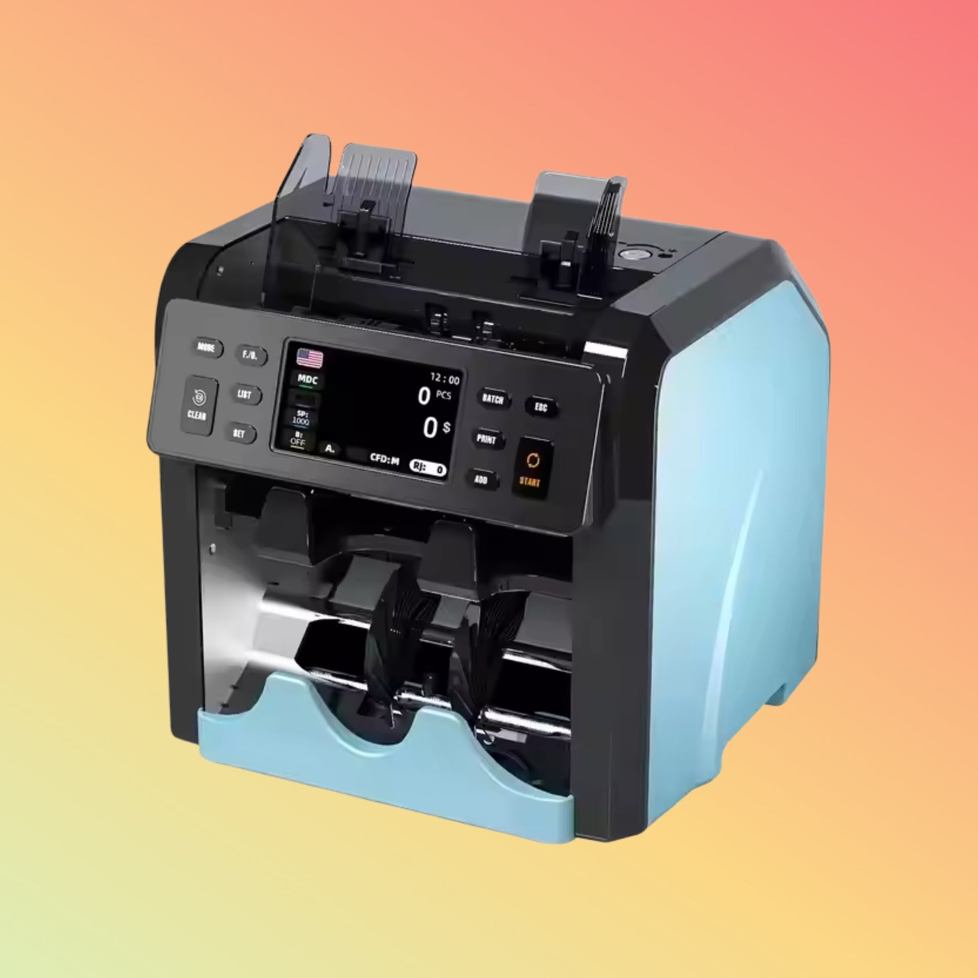UN - 220A Money Counting Machine Print Banks Banknote Machine Currency Counter Counting Machine With 2 CIS - NEOTECH